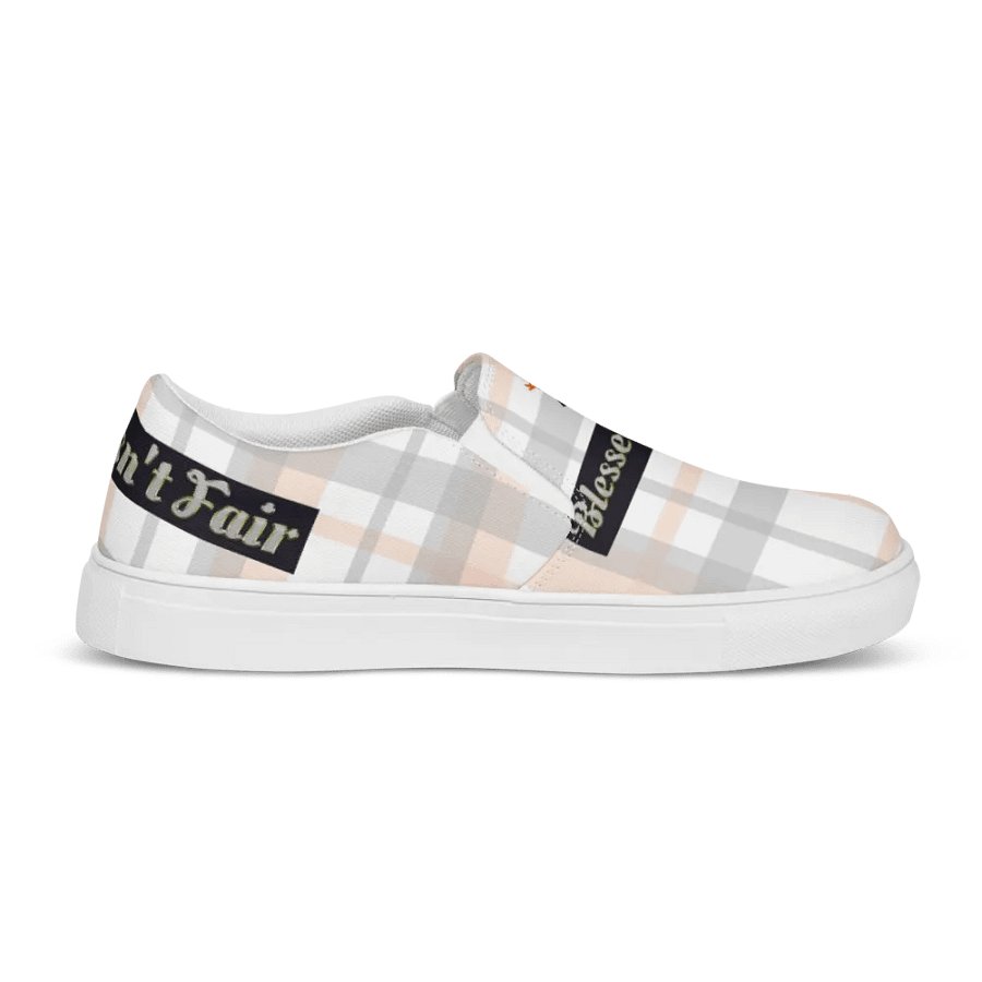 BBG Pink Plaid Women's Slip On V2 product image (6)