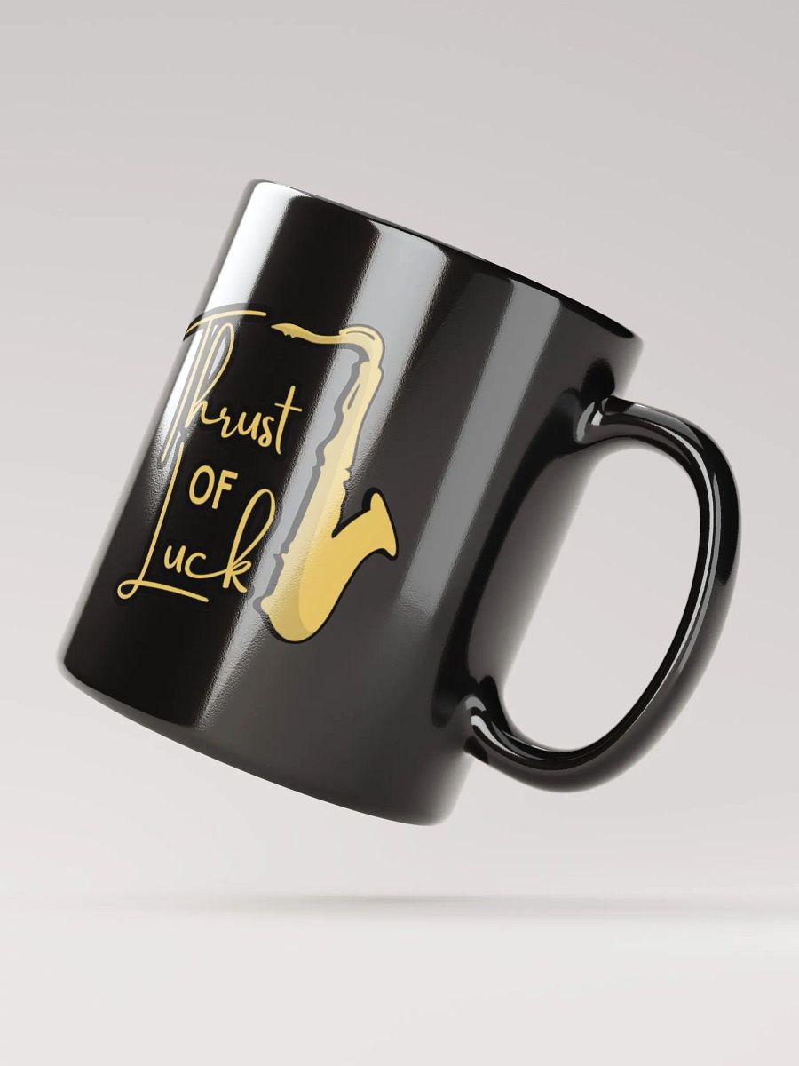 Thrust of Luck Black Glossy Mug product image (9)