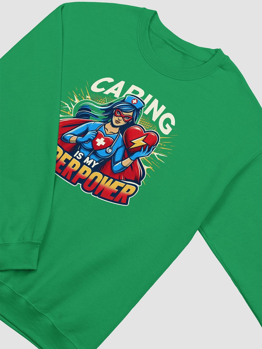 Caring Superhero Crewneck Sweatshirt product image (22)