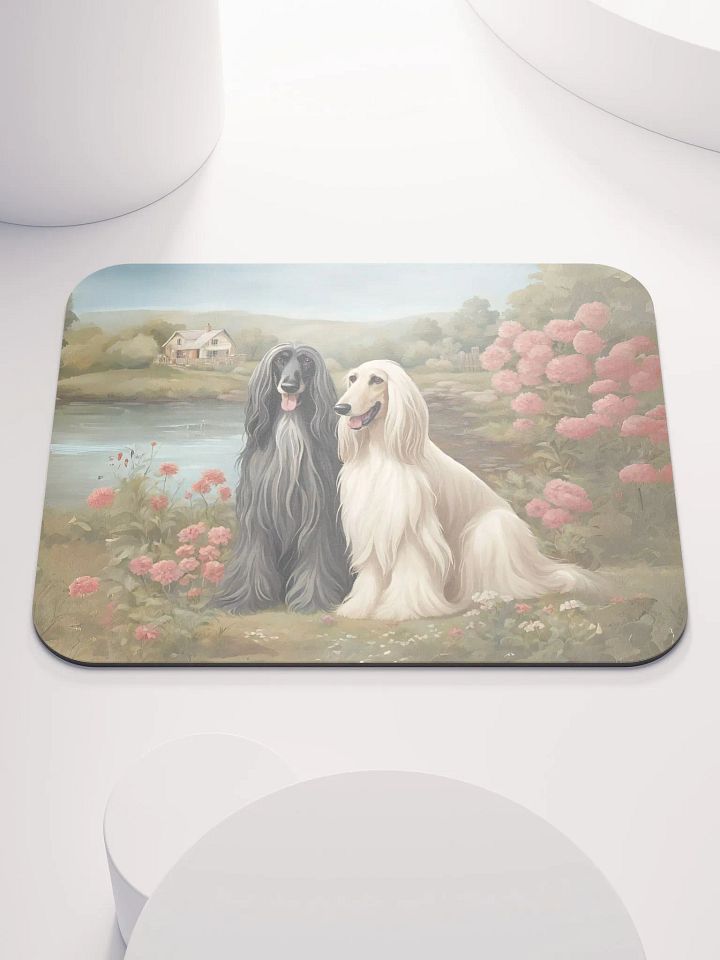 Cottagecore Afghan Hound Mouse Pad product image (2)