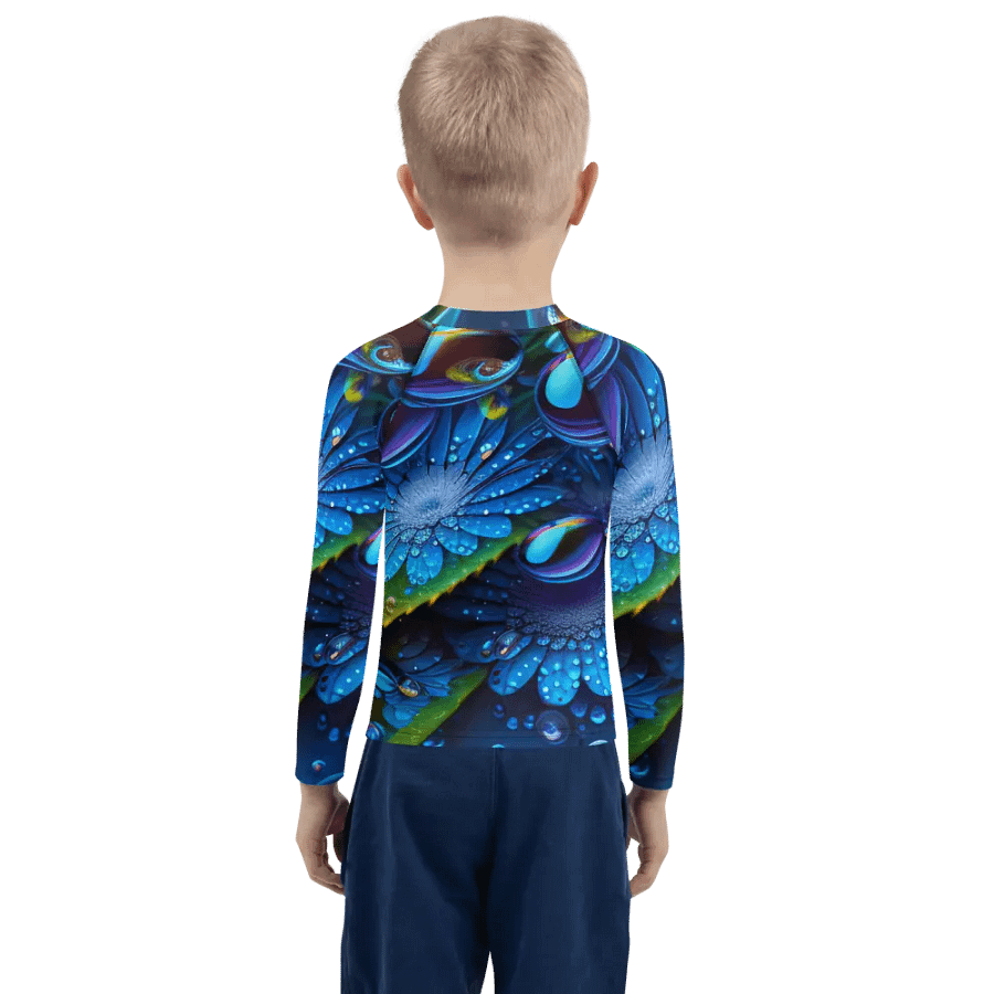 Kawaiikitten Exclusive Premium DewDrop Surfing Ocean Rash Guard Full Sleeved T-Shirt product image (2)