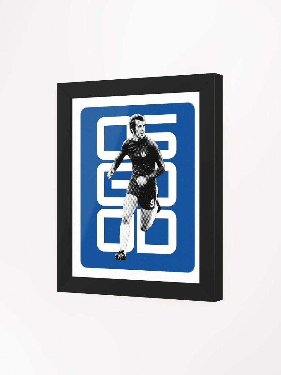Peter Osgood BW Chelsea Name Art Framed Print product image (4)
