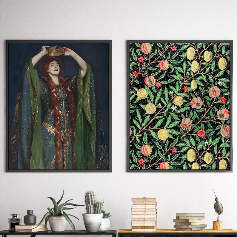 Yellow& Emerald Green Vintage Gallery Wall Set of 9 DIGITAL Prints product image (7)