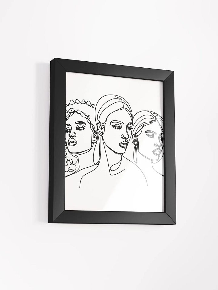 Black Beauty Line Art Framed Poster product image (34)