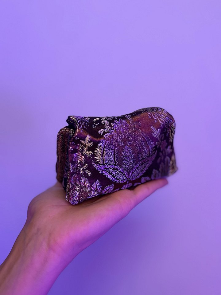 Franken Coin Purse (Floral Coper Gold and Purple) product image (2)