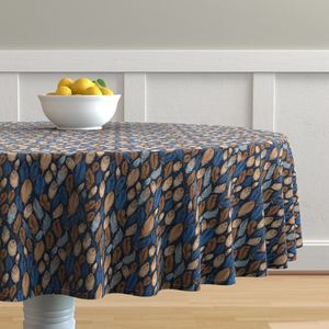 Seamless Pattern - Small Feather Pattern in Blues and Browns product image (7)