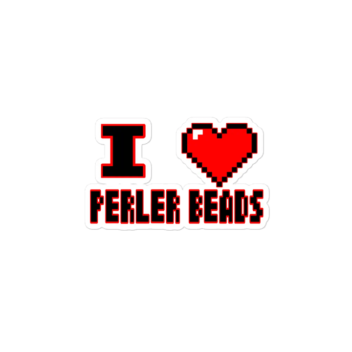 I Heart Perler Bead 2 Magnet product image (2)