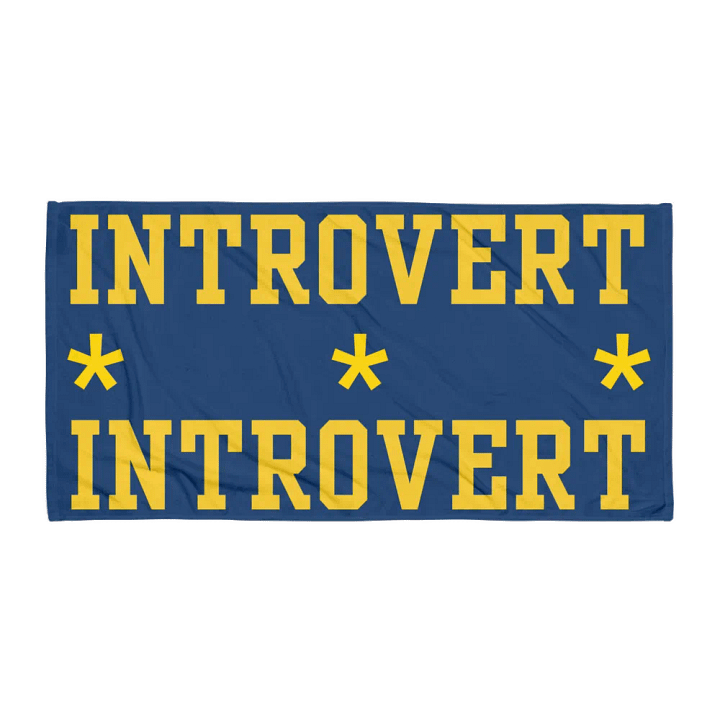 Introvert Beach Towel product image (1)