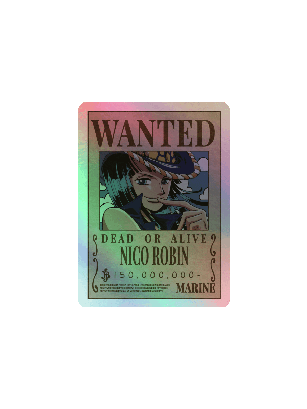 Nico Robin Wanted Poster Holographic Sticker Set product image (4)