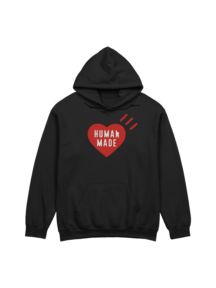 Human Made Red Heart Black Sweat Hoodie product image (1)