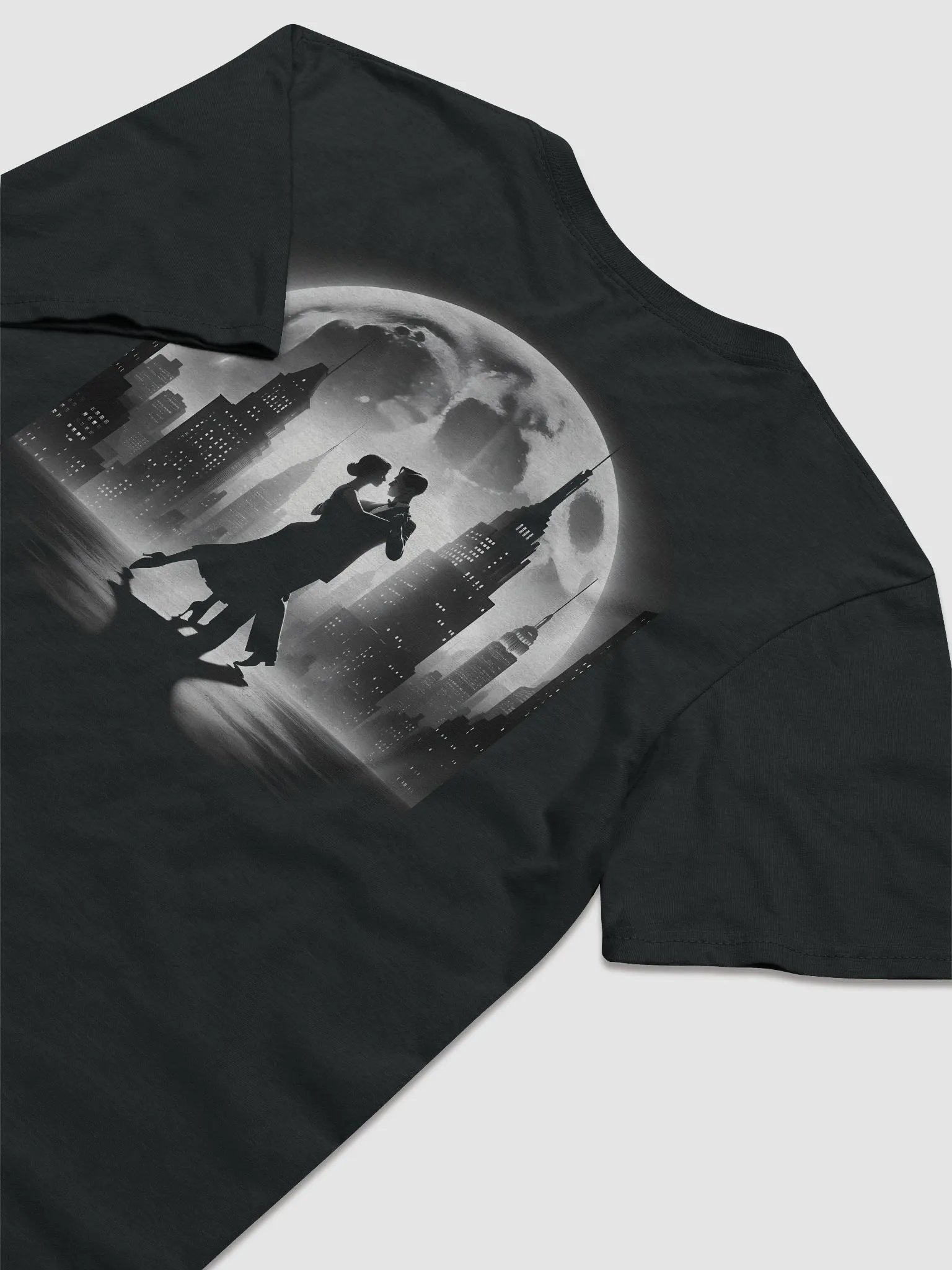 Lunar Rhapsody: A Rooftop Dance Under the Moon (Womens Tee) product image (7)