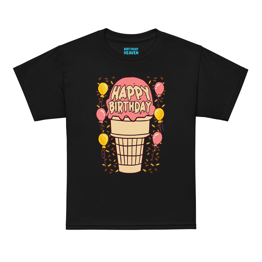 Happy Birthday (Ice Cream Cone) T-Shirt For Kids product image (7)
