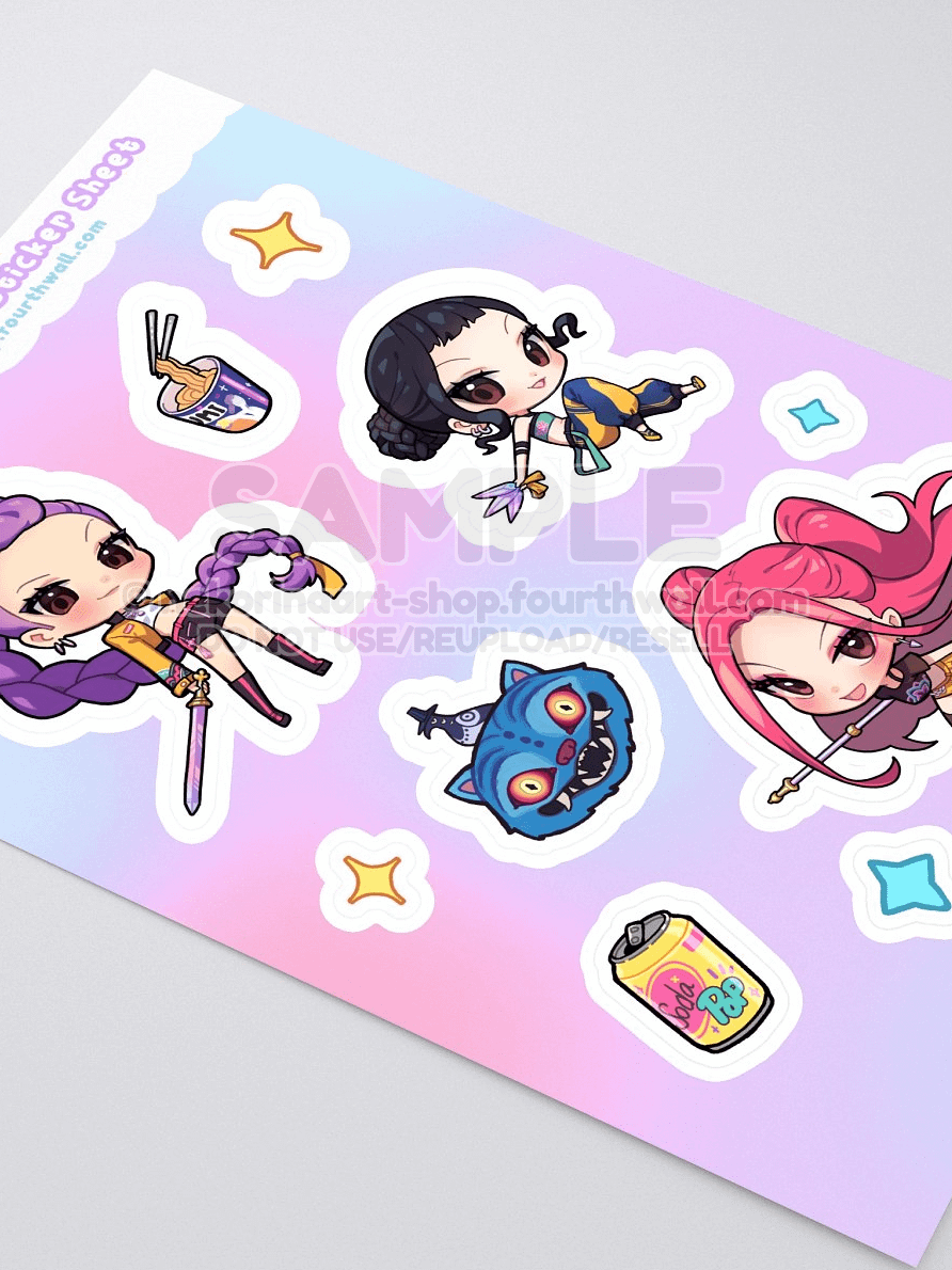 Huntrix Sticker Sheet product image (2)