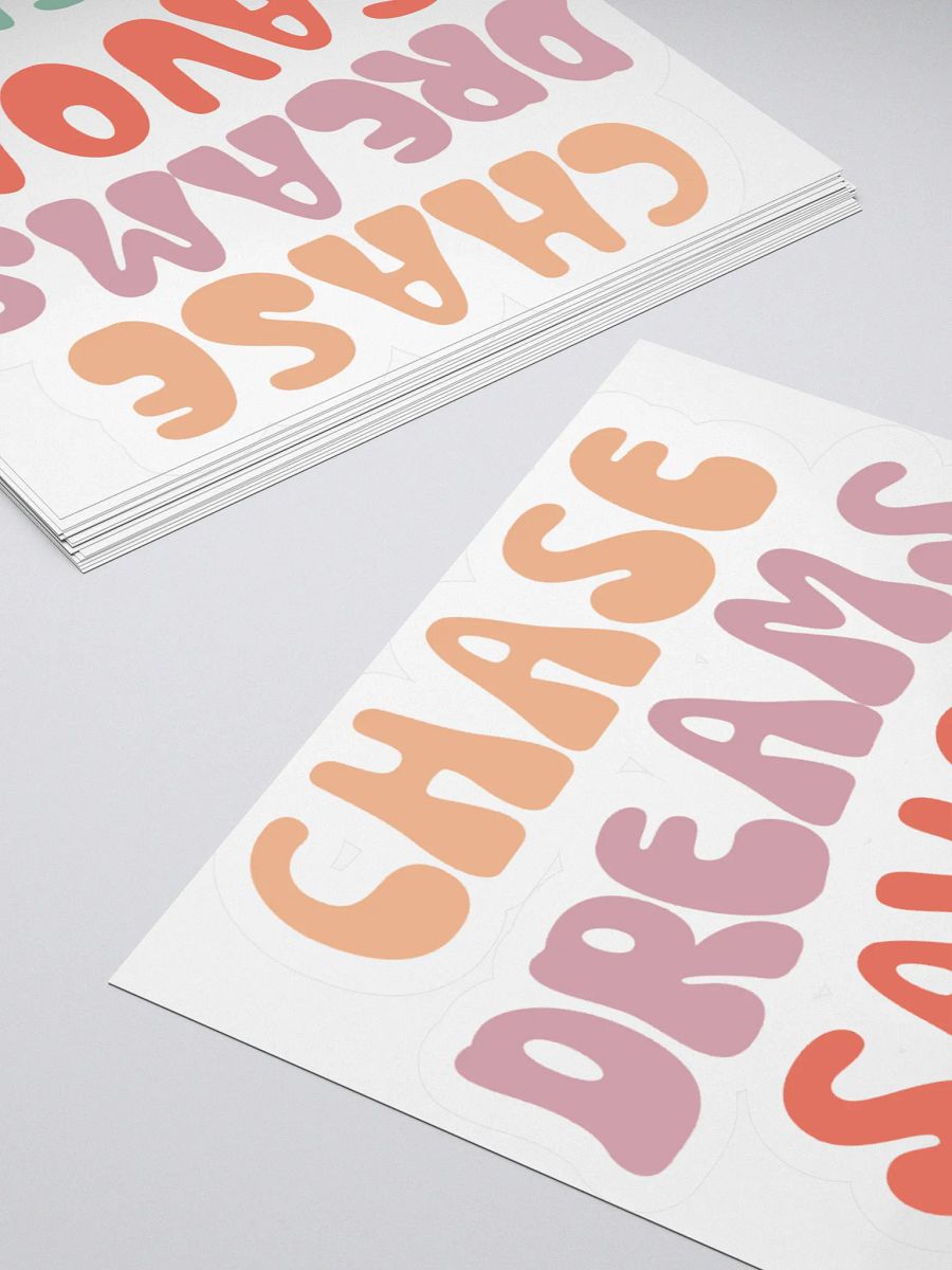 Chase Dreams Savor Moments Kiss Cut Stickers product image (14)
