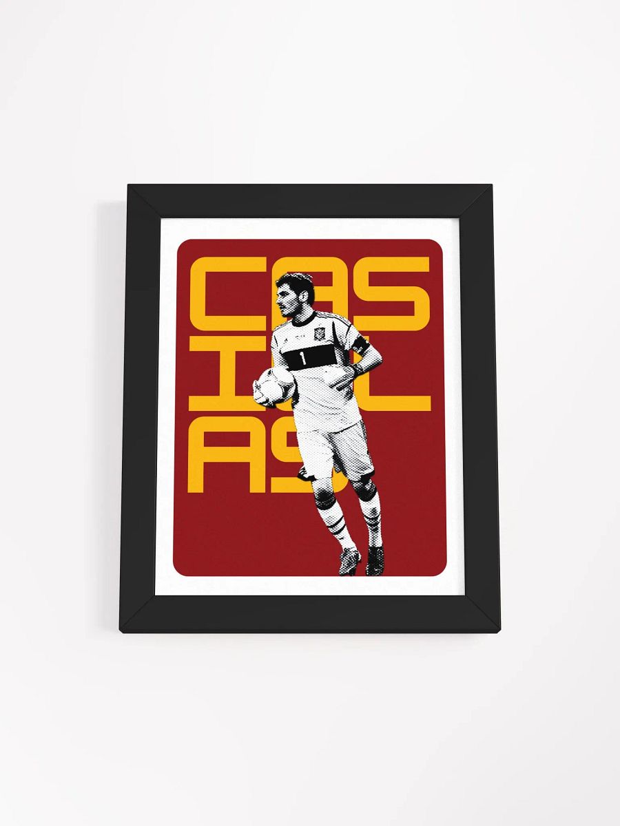 Iker Casillas BW Spain Name Art Framed Print product image (4)