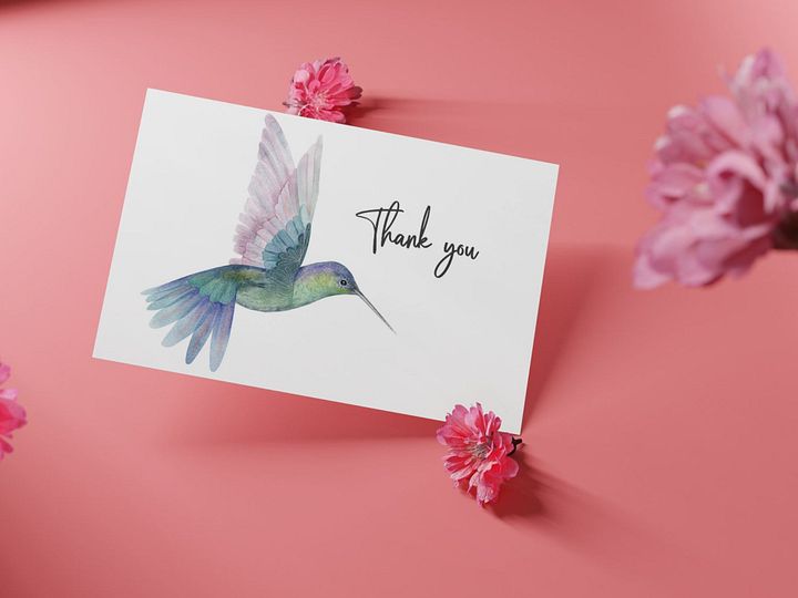 thank you cards bird 3 different birds product image (2)