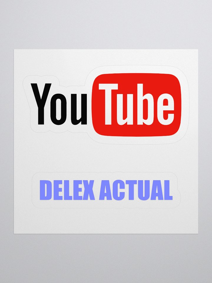Delex Actual YouTube Stickers product image (1)