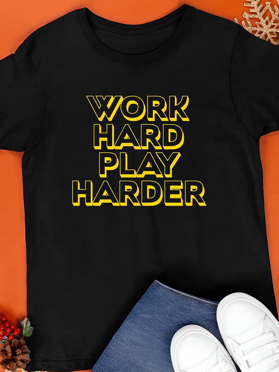Work Hard Play Harder - Labour Day 2025 T-Shirt product image (1)