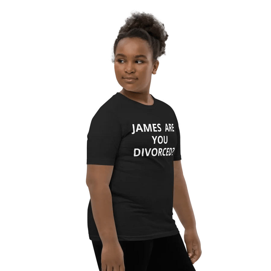 PRIS-JAMES ARE YOU DIVORCED?-Bella+Canvas Youth Short Sleeve T-Shirt product image (12)