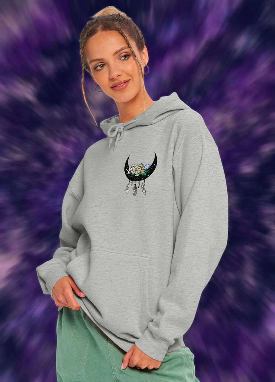 Floral Feathers Unisex Hoodie product image (3)