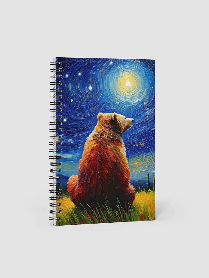 Beary Night Spiral Notebook product image (1)