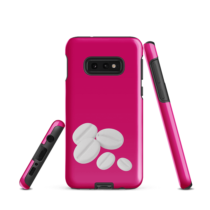 Magenta They Are Coffee Beans I Swear! White Coffee Beans Samsung® Tough Case product image (3)