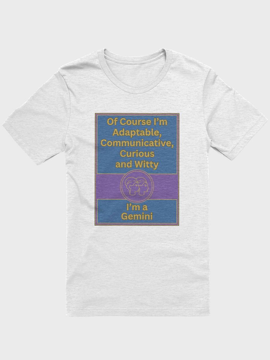 Of Course I’m Gemini Zodiac Sign T-Shirt, Zodiac Sign Vibes T-Shirt, Gemini T-Shirt, Astrological T-shirt product image (3)