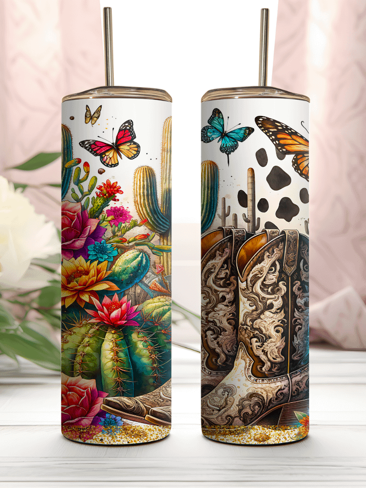 Butterfly Lovers, Desert Riders And Cowgirl Dreams Stainless Tumbler product image (1)