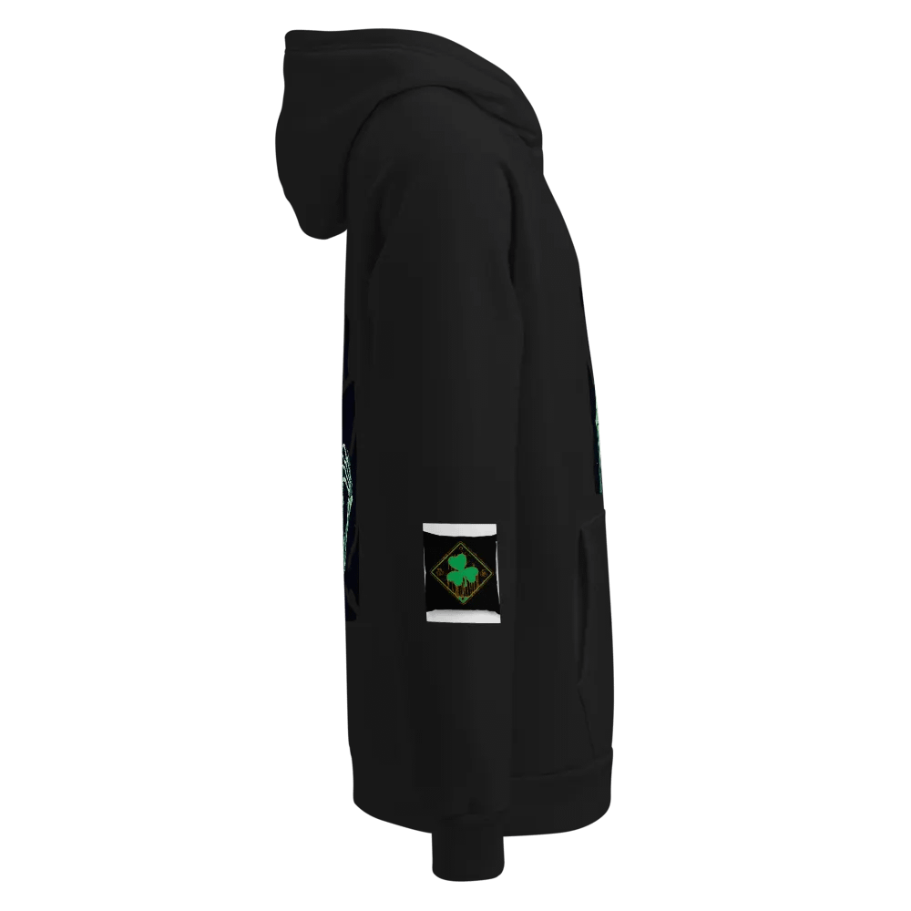 Glowing Skeleton Peace Unisex Hoodie product image (18)