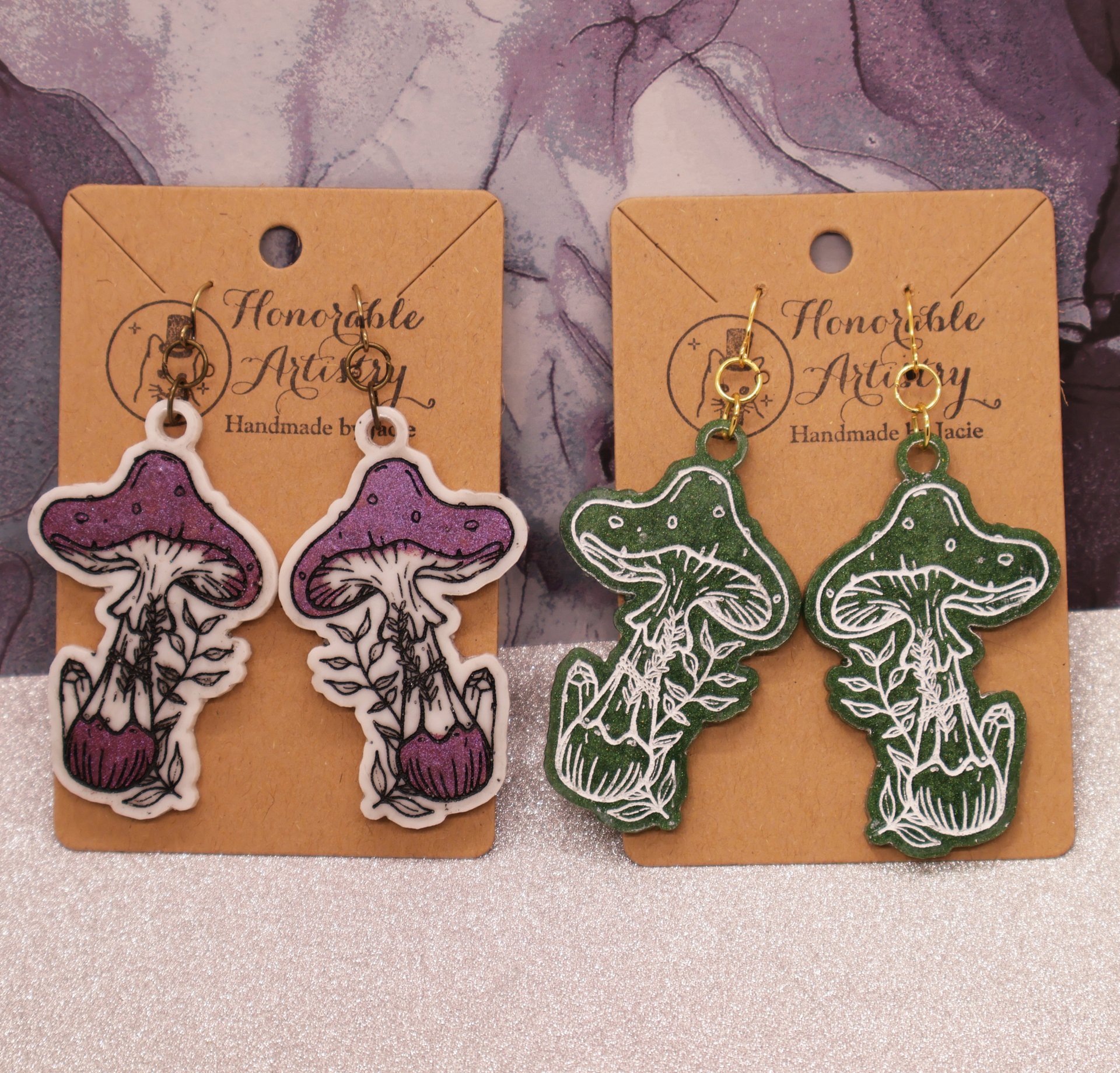 Large Mushroom Earrings product image (1)