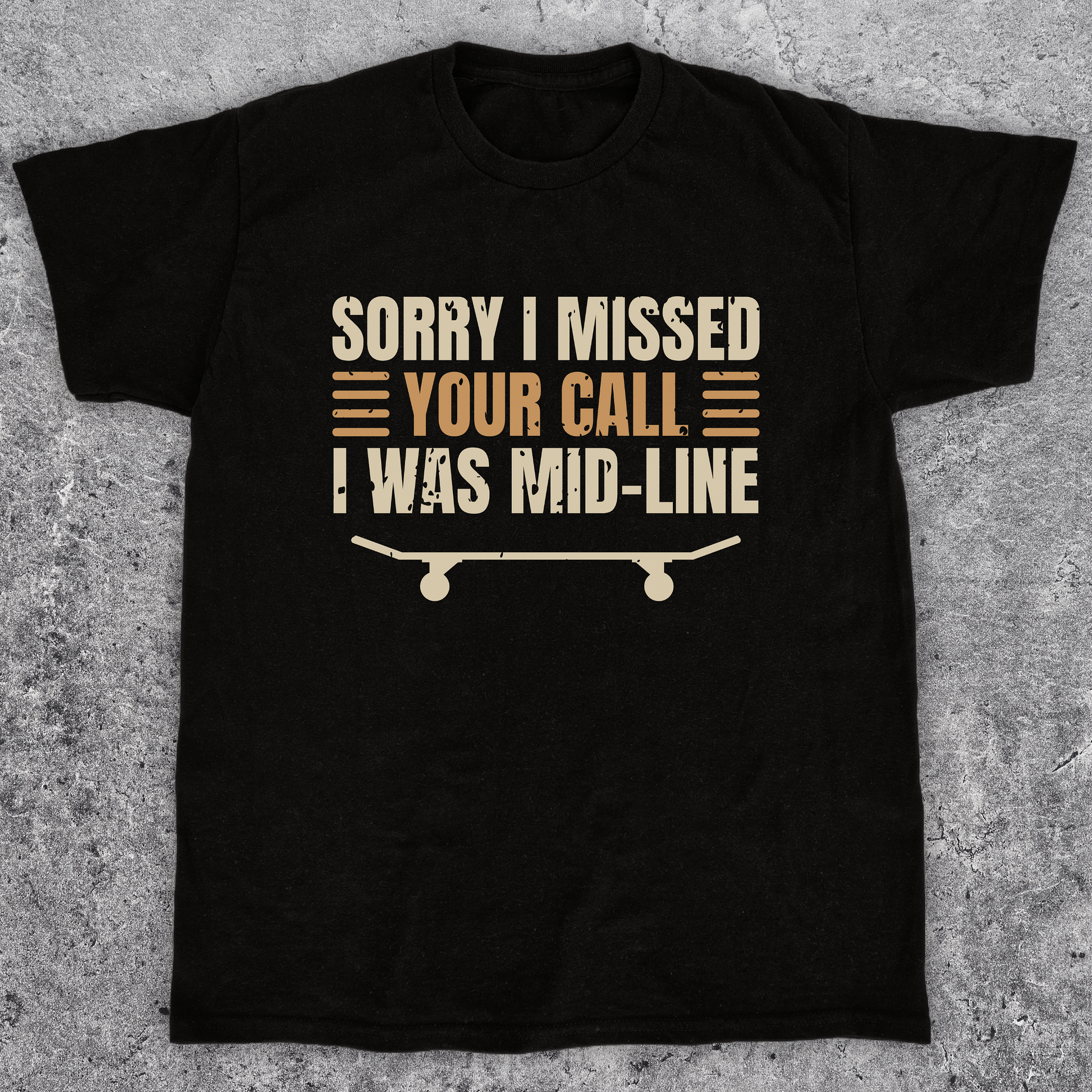 Sorry i missed your call, Funny skateboarding t-shirt, Unisex product image (1)