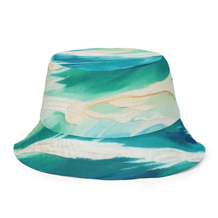 FOLLOWING SEA Fluidity in Green Reversible Bucket Hat product image (1)