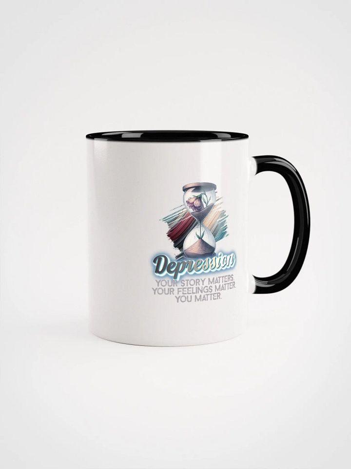 Depression Ceramic Mug with Color Inside product image (1)