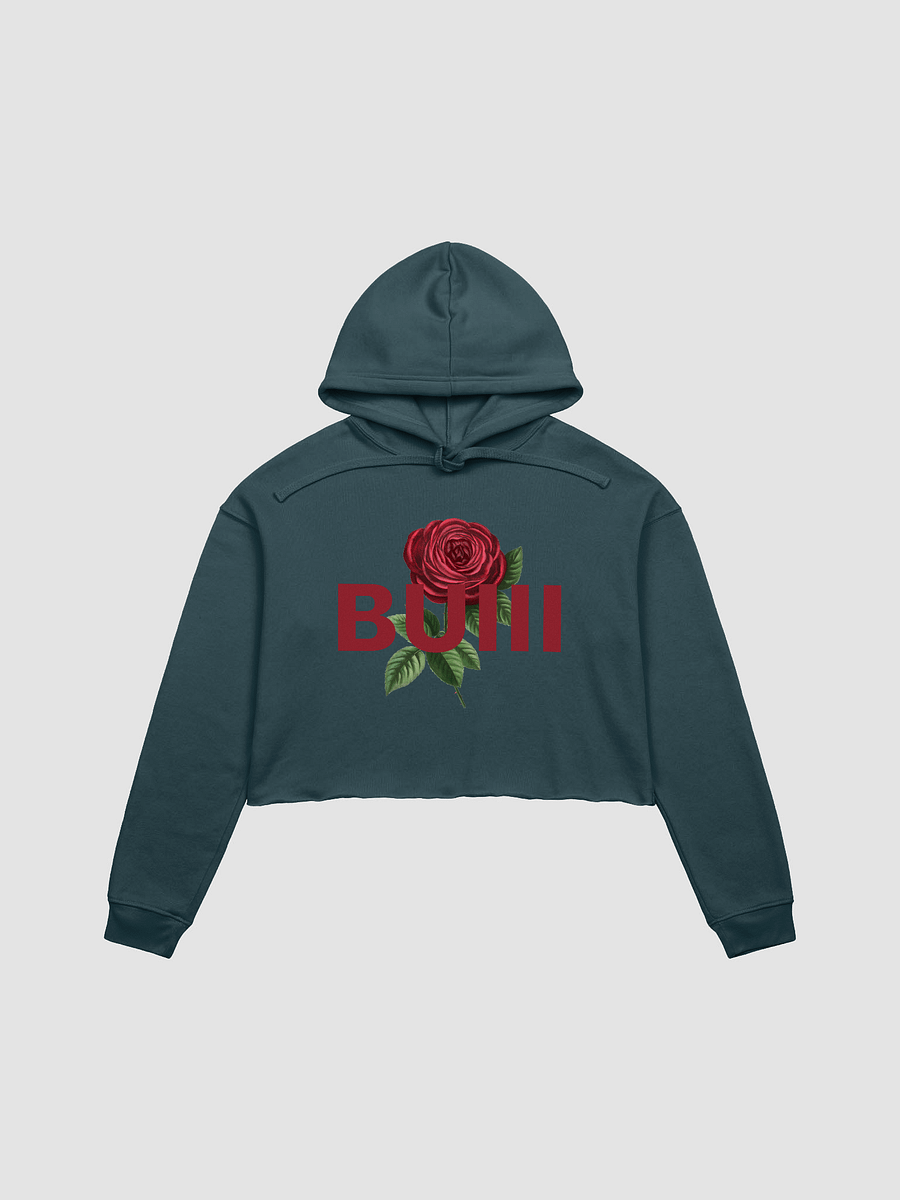 BUIII Logo Rose Fleece Crop Hoodie product image (3)