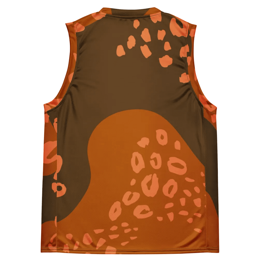 Orange Leopard Dreams All-Over Print Jersey product image (4)