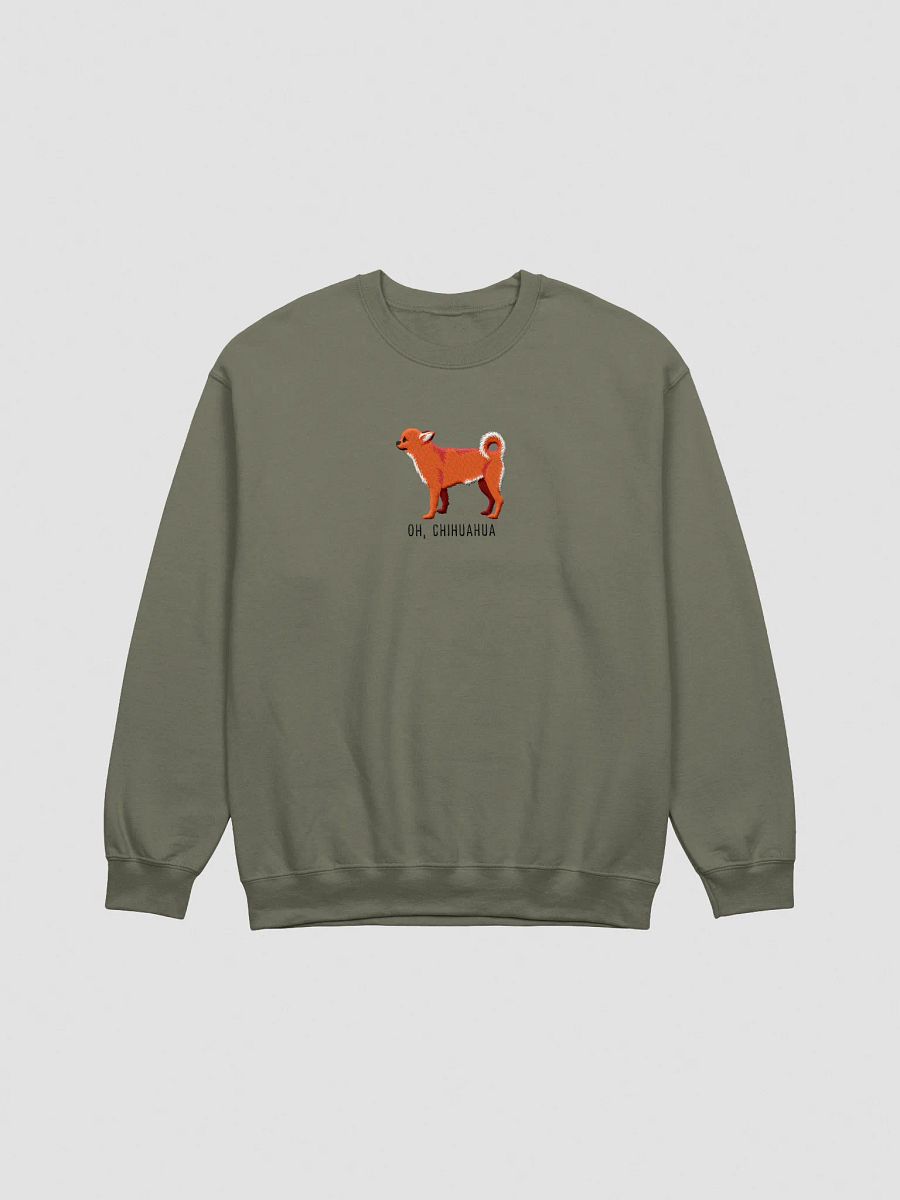 Oh, Chihuahua Sweatshirt (Embroidered) of a Chihuahua(Red) product image (7)