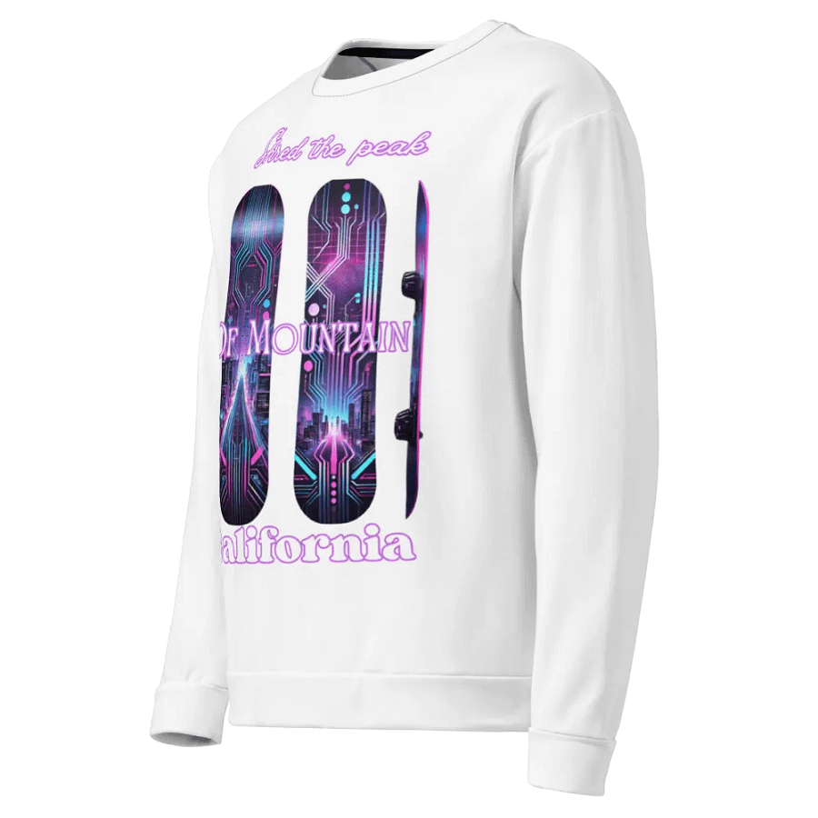 Neon City Snowboard Unisex Sweatshirt product image (3)