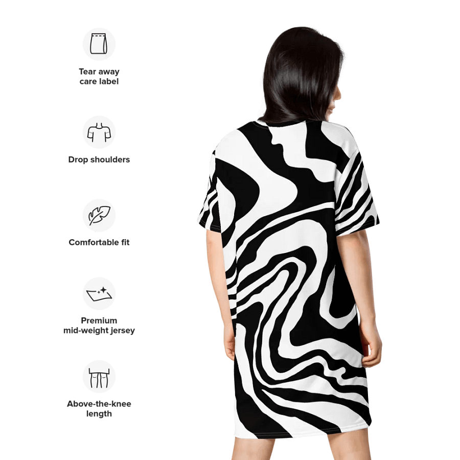 11:11 Cosmic Flow All-Over T-Shirt Dress product image (10)