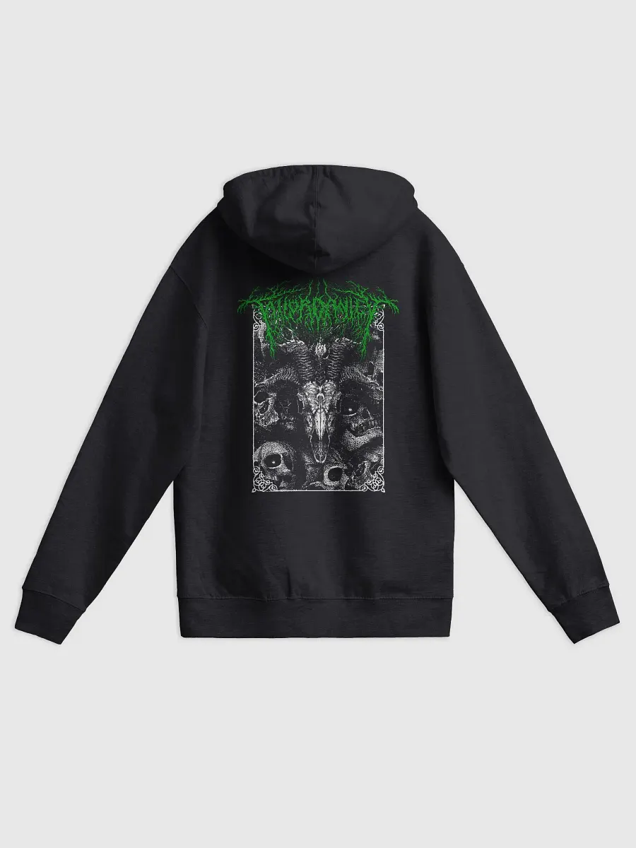 Goat Skull Green Logo Zip Up product image (2)