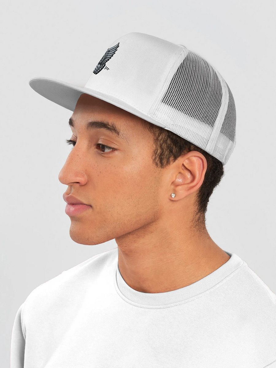 White Trucker Hat product image (6)