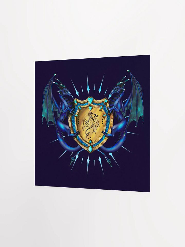 Azure Vanguard Crest Paper Print product image (4)
