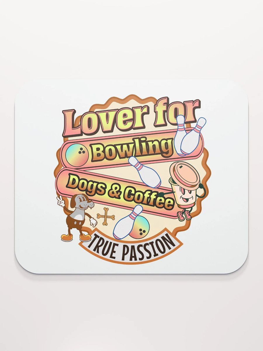 Lover For Dogs Coffee Bowling Delight Mouse Pad product image (2)
