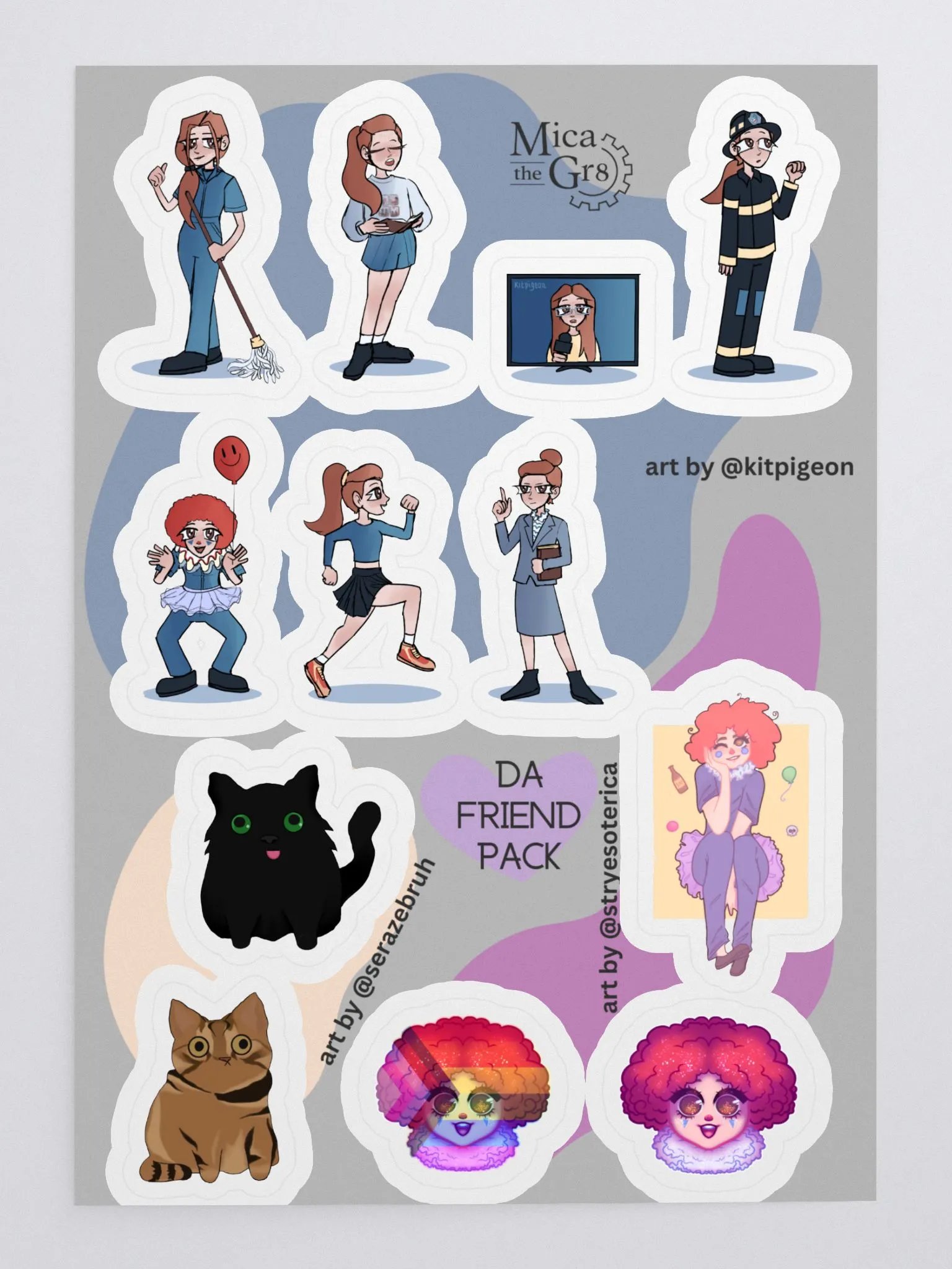 da friend pack sticker sheet product image (1)