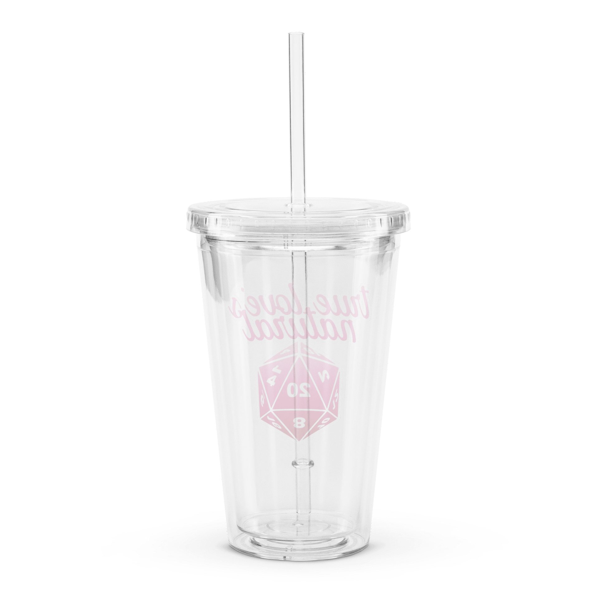 Nat20 - Clear Plastic Tumbler product image (2)