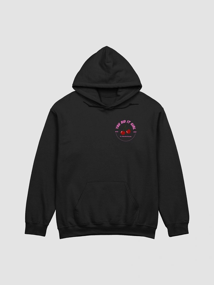 You Did it Girl Cherries Hoodie - Hot Pink/Black product image (1)