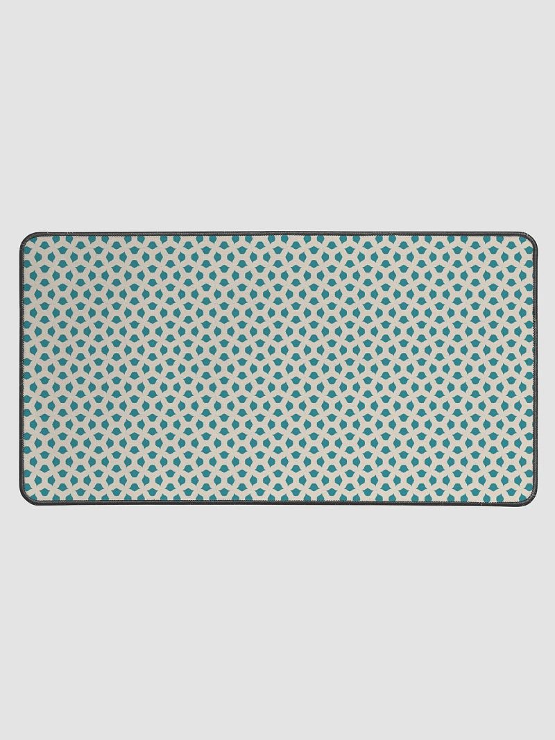 Blue Leaves Desk Pad