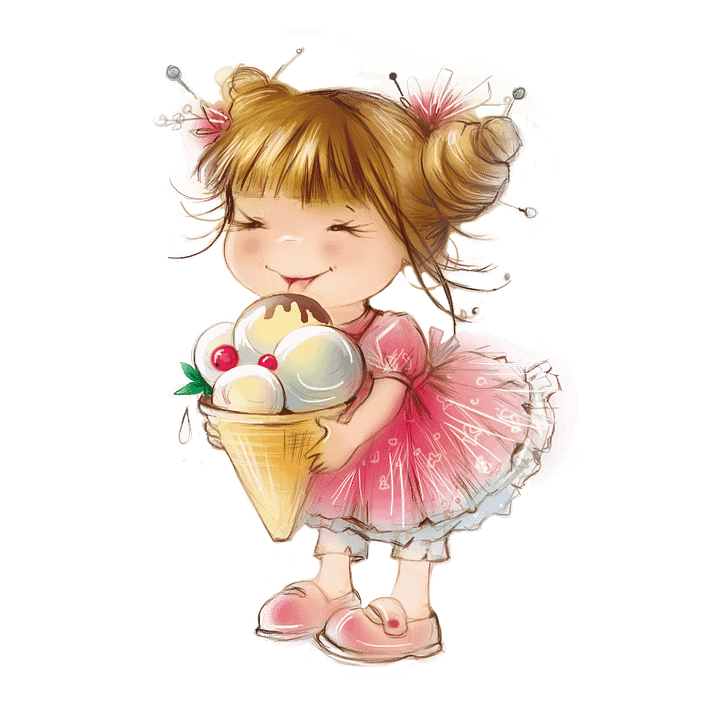 Girl with ice cream product image (1)