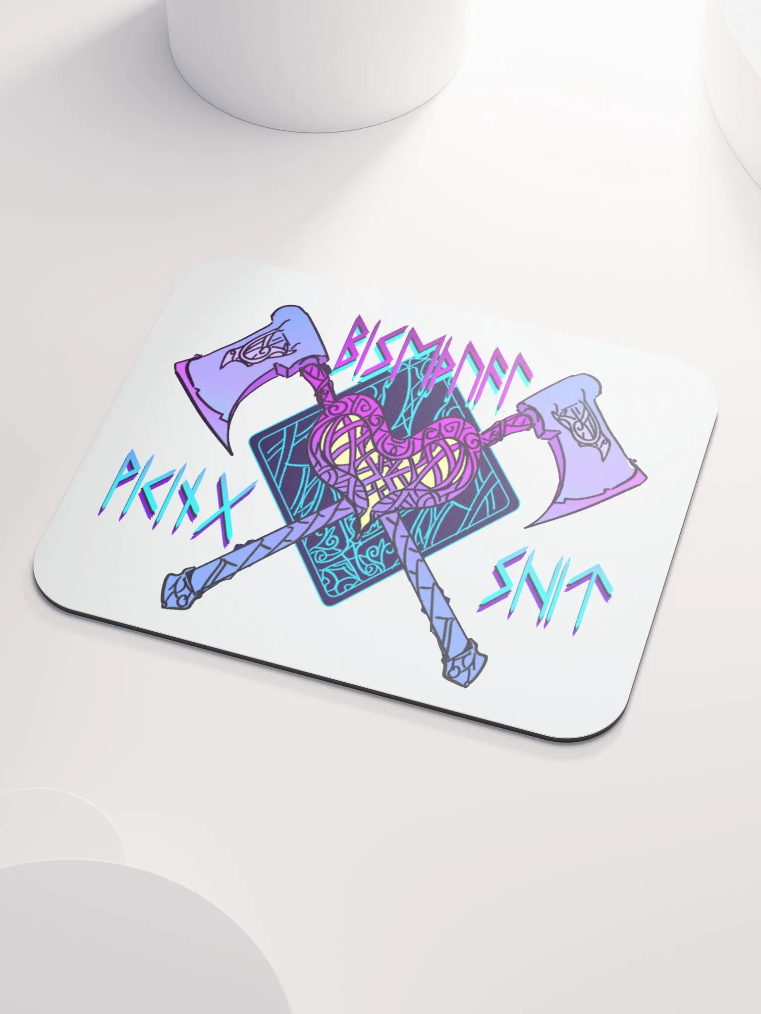Bi-Viking Pride Heart Mousemat product image (3)