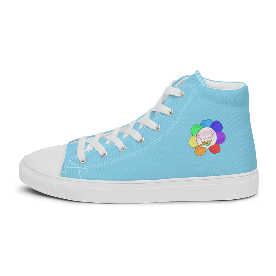Pastel Blue and White Flower Sneakers product image (7)