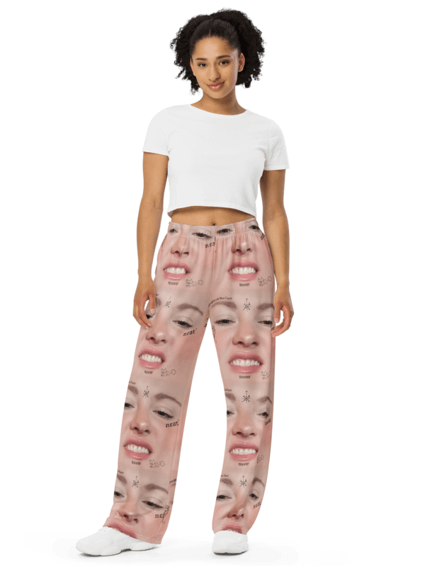 Ruble's Inked Neat Pantaloons | NEAT Merch Wide Leg Pants product image (1)